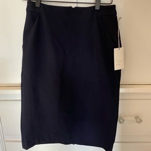 NWT pencil skirt in navy blue.